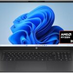 HP OmniBook 3 17.3 inch Laptop PC, FHD Display, AMD Ryzen 3 30, 8 GB RAM, 512 GB SSD, AMD Radeon 610M Graphics, Windows 11 Home, Mica Silver, 17-dp0199nr